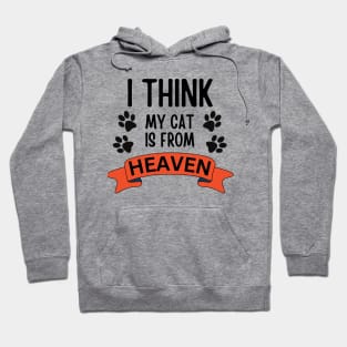 I Think My Cat Is From Heaven Hoodie